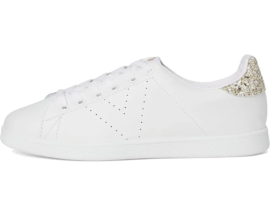 Кроссовки Tenis Leather & Glitter victoria с кожаным верхом и блестками