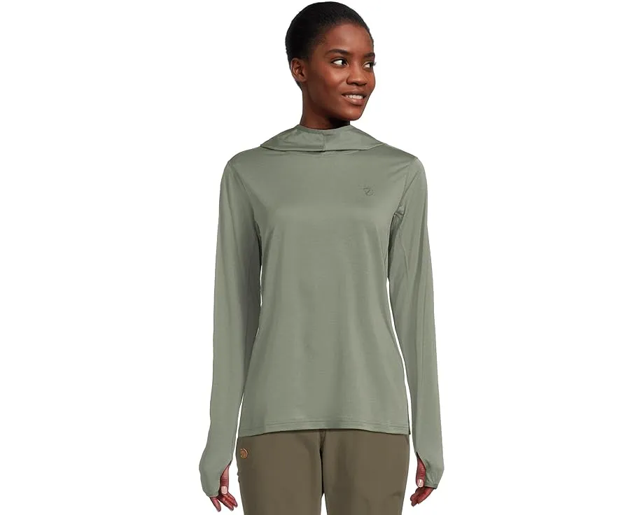 Fjällräven худи Abisko Sun-Hoodie с защитой от солнца и влагоотведением