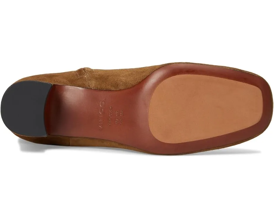 Высокие сапоги Vince Kellan на скульптурном каблуке с квадратным носком и молнией