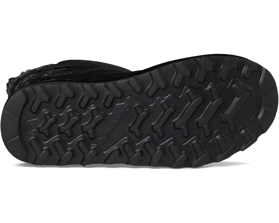 Зимние угги Bearpaw Jenni из замши с меховой отделкой и декоративной пряжкой