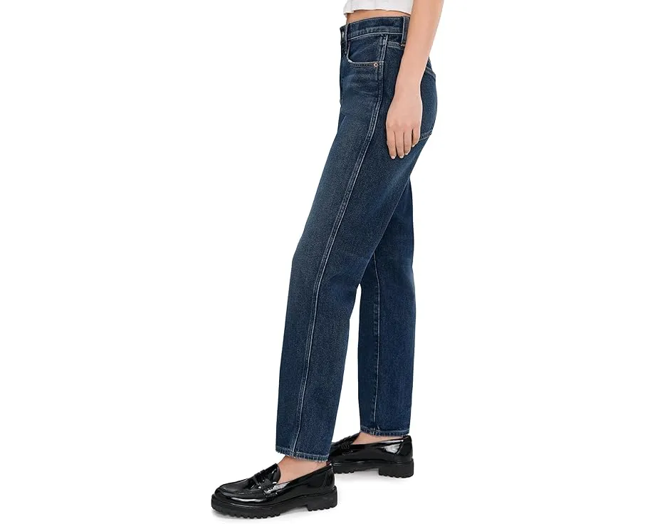 Джинсы Madewell Longline Straight с высокой посадкой и прямыми штанинами в цвете Midnight Waters