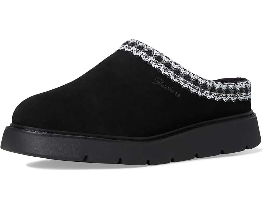 SKECHERS Cozy Up тапочки-клоги с шерстяной подкладкой и стелькой Memory Foam