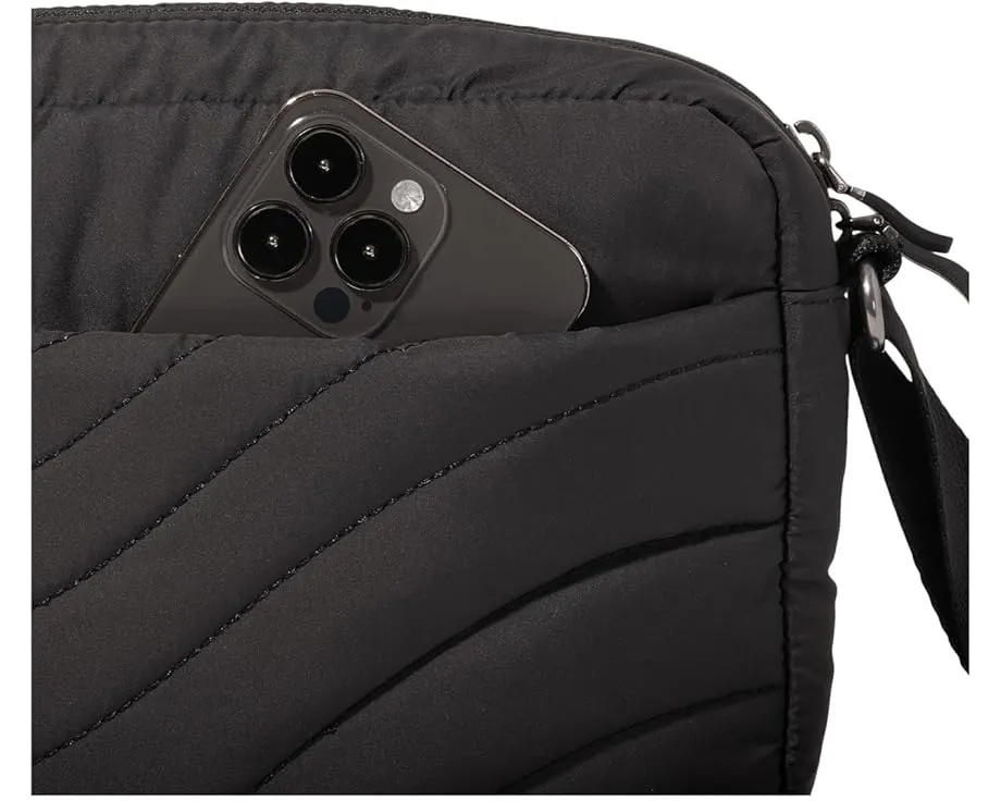 Сумка кроссбоди Baggallini Set Wave с геометрическим узором и RFID защитой