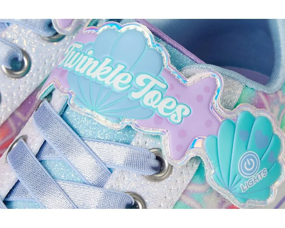 Детские кроссовки Skechers Twinkle Sparks Underwater Magic со светящимся носком