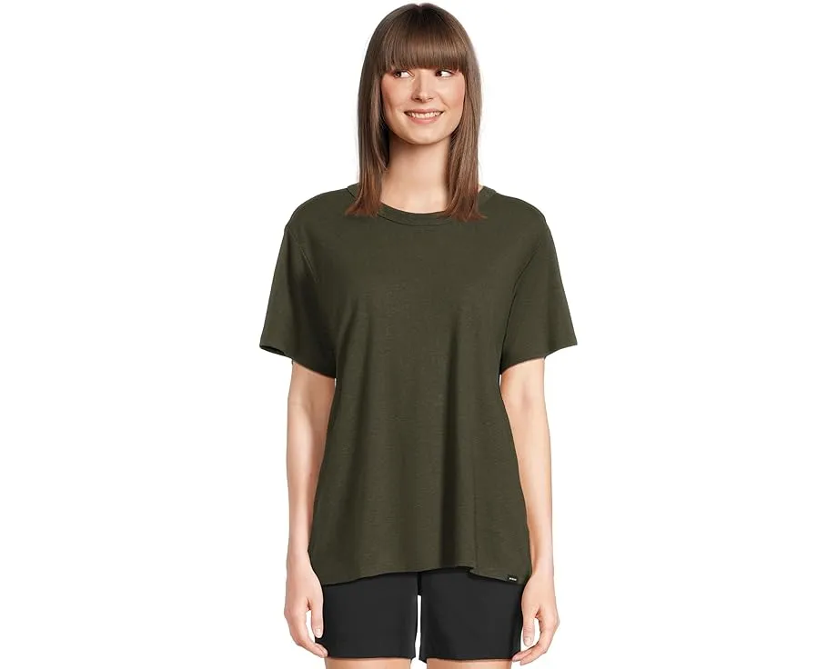 Короткий свитшот Prana Cozy Up SS Crew из конопли с защитой от запаха