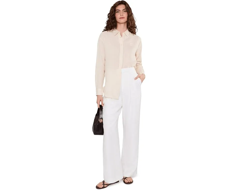 Свободная льняная рубашка Lauren Ralph Lauren из маскарпоне