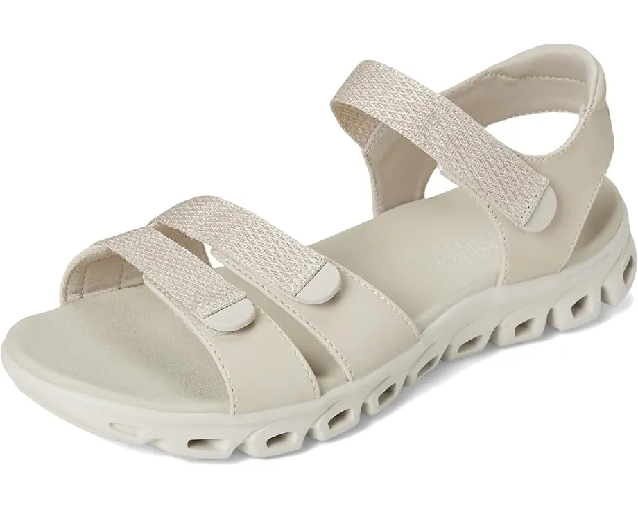 Спортивные сандалии Skechers Glide Step Count On Me с геометрической подошвой и стелькой Yoga Foam