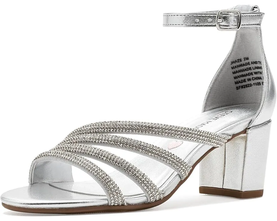 Детские сандалии Steve Madden Kids Haze с ремешками, украшенными стразами