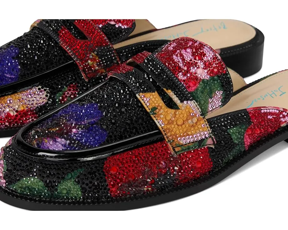 Мюли Blue by Betsey Johnson Liona с кристаллами и принтом под животное