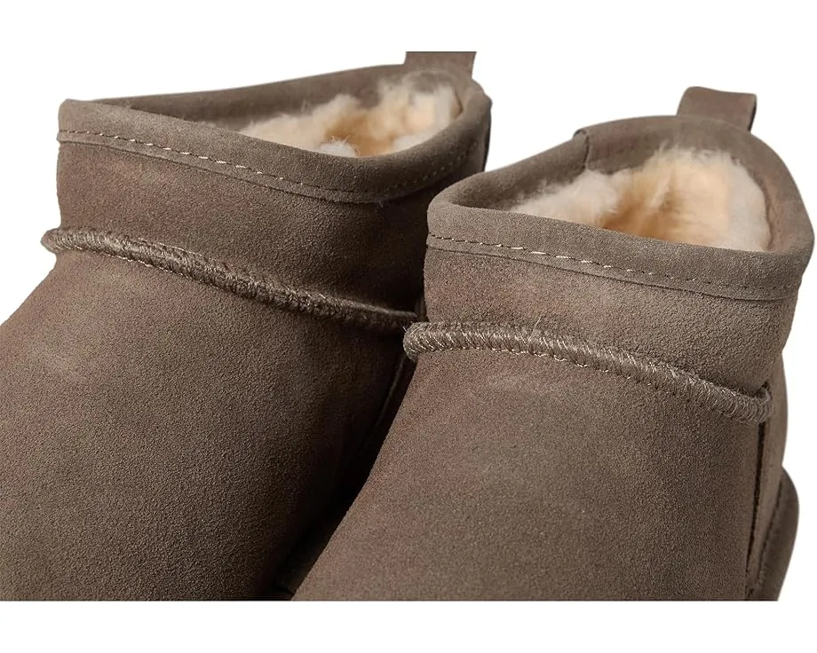 Сапоги Super Shorty Bearpaw из замши с овечьей шерстью и съемной стелькой
