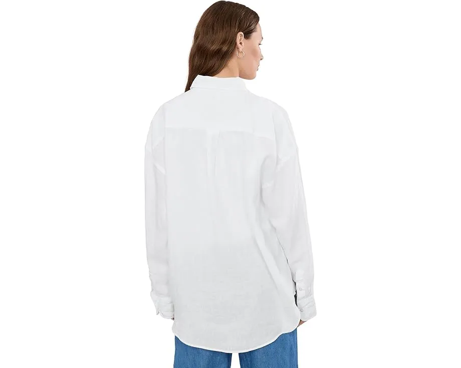 Faherty рубашка Laguna Linen Relaxed из льна с принтом