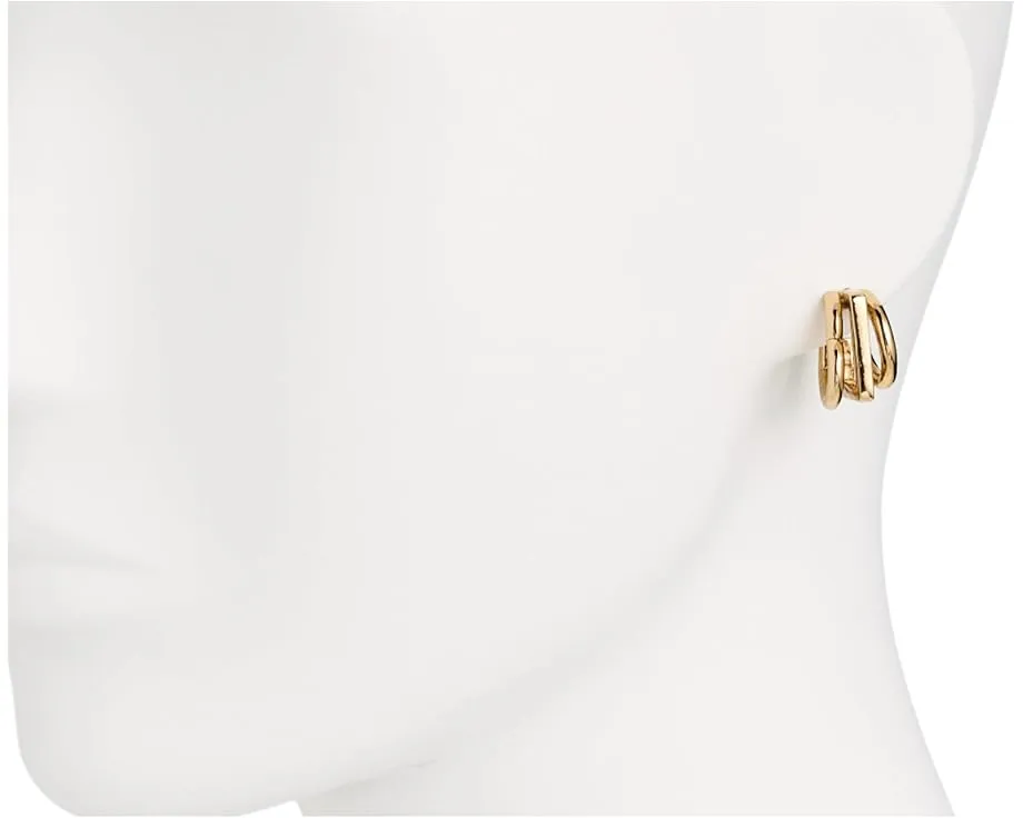 Серьги-кольца Geo Pop Stacked Hoops от Kate Spade New York с геометрическим дизайном