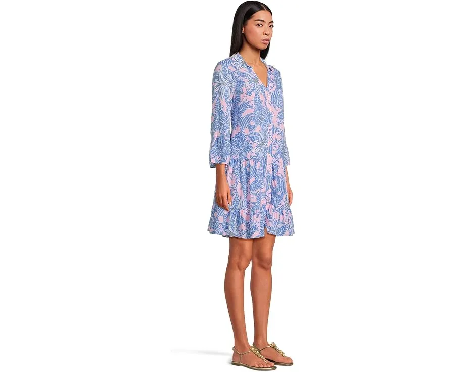 Туника-платье Lilly Pulitzer Diantha с воротником и длинным рукавом