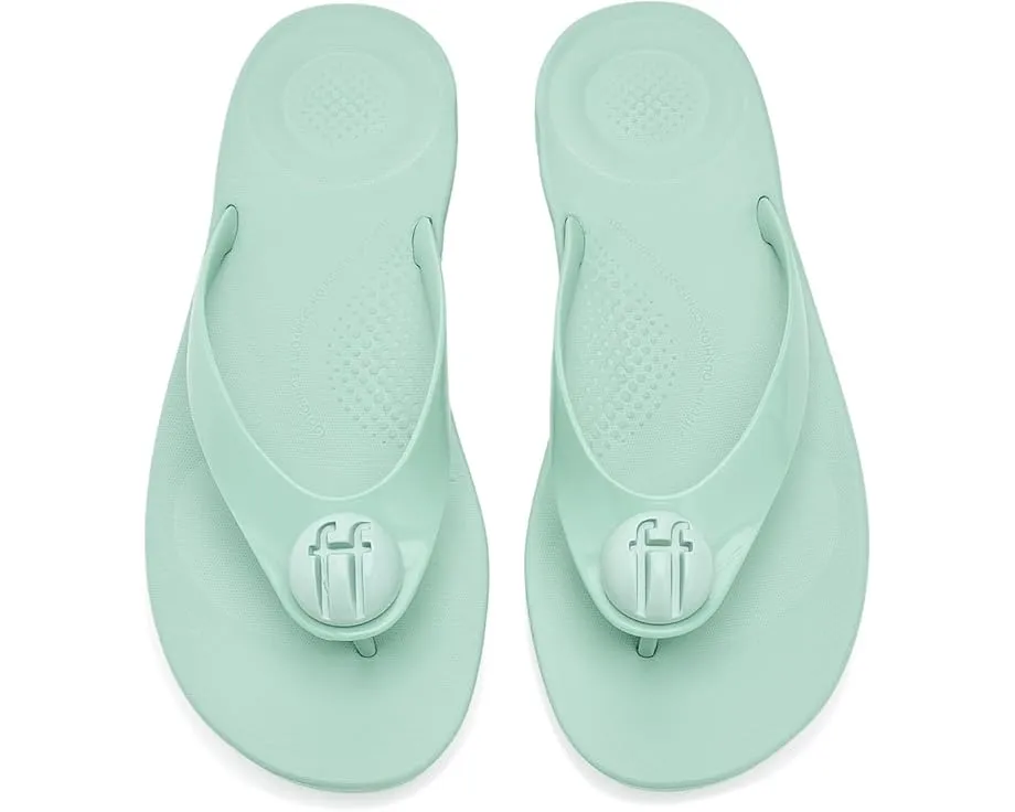 Шлепанцы iQushion Glossy Button FitFlop с резиновым верхом