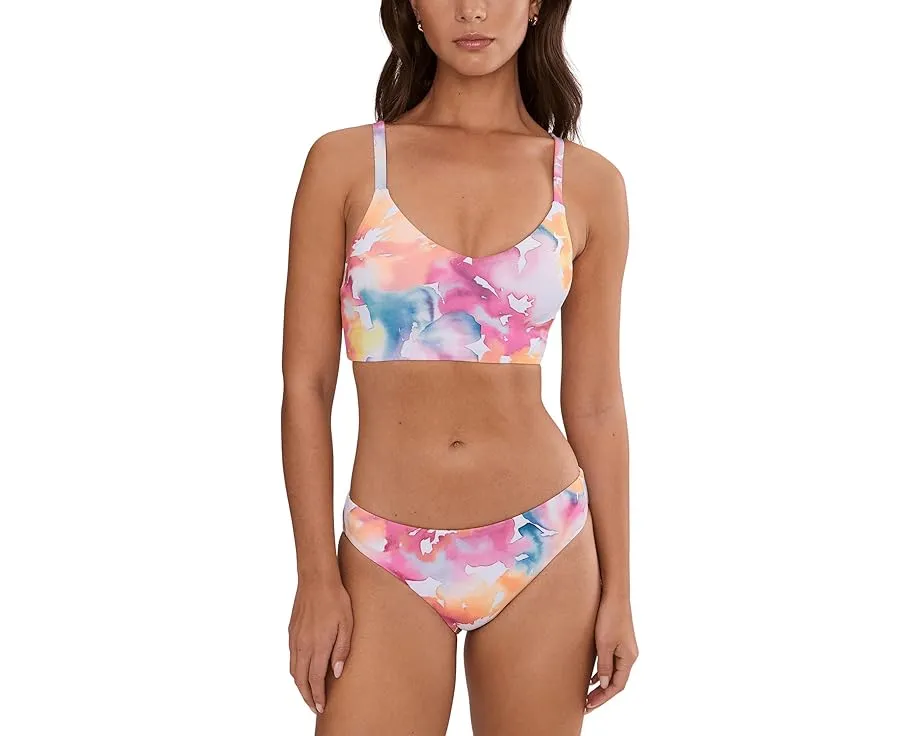 Купальник Nike Aquarelle с V-образным вырезом и принтом тай-дай