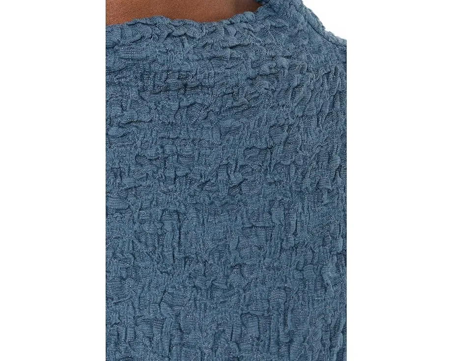 Топ Eileen Fisher с воротником-хомутом Bubble Jacquard