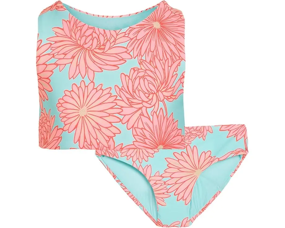 Детский обратный комплект бикини Maaji Kids Tropical Bloom Seastar с тропическим принтом