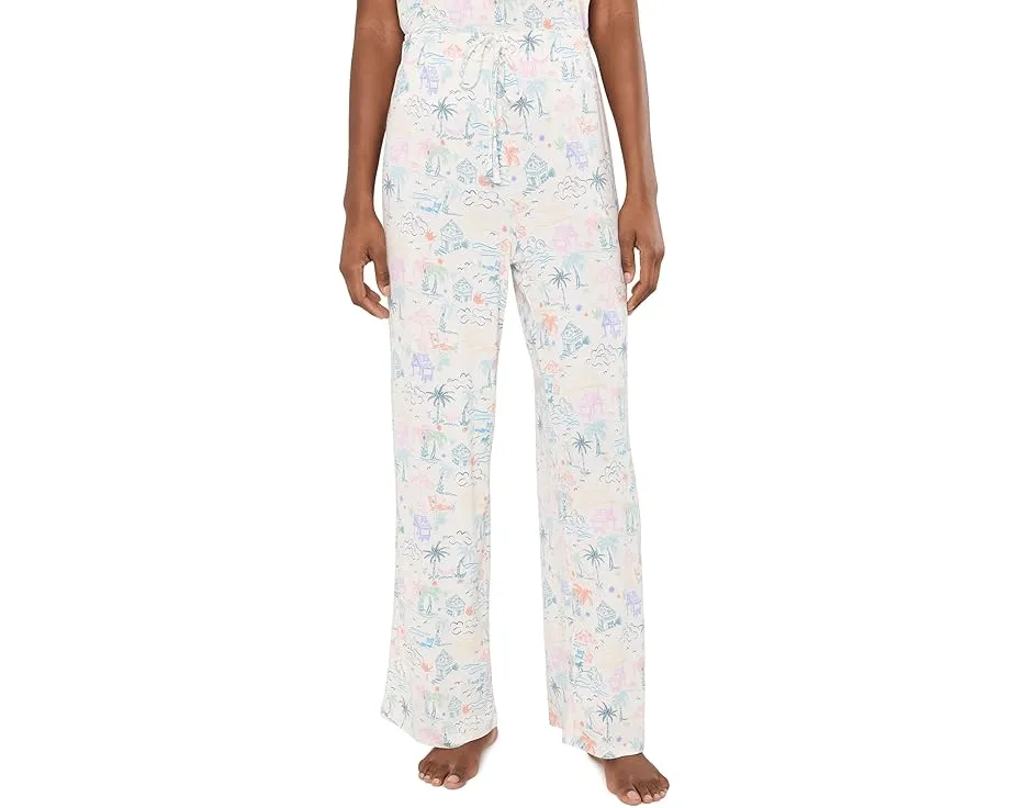 Комплект футболки и брюк All American Tee Pants Set HONEYDEW с листовым принтом