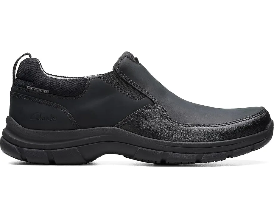Водонепроницаемые кроссовки Clarks Walpath Step с кожаным верхом и квадратным каблуком