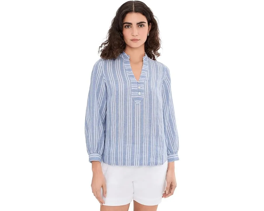 Блуза Tommy Bahama Beach Breeze Popover из льна с длинными рукавами