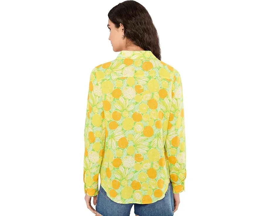 Рубашка Sea View Button Down от Lilly Pulitzer льняная