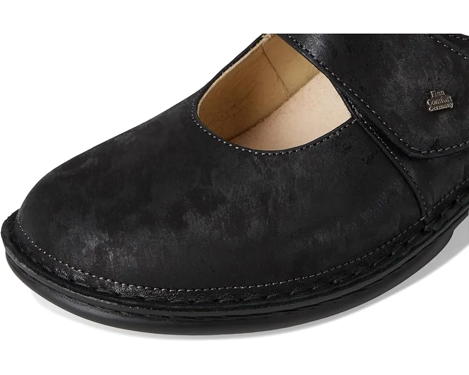 Клоги Finn Comfort Stanford Nero Vegas из натуральной кожи с анатомической стелькой