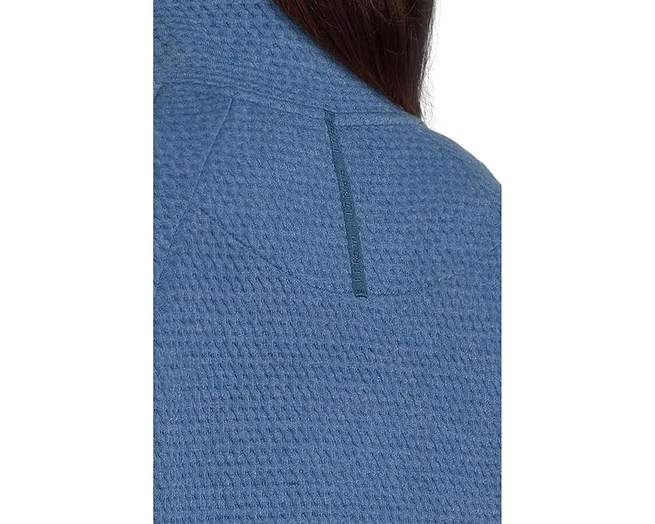 Свитшот L.L.Bean Ridgeknit с полузастежкой молнией и капюшоном-карманом