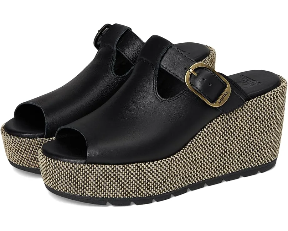 Сандалии SOREL Sunpeak Wedge Slide с мысом пепе и каблуком-клин