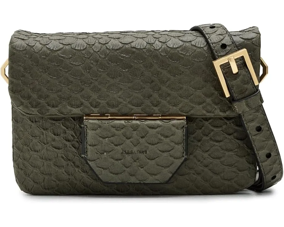 Косуха AllSaints Jupiter Snake из кожи с магнитной застежкой