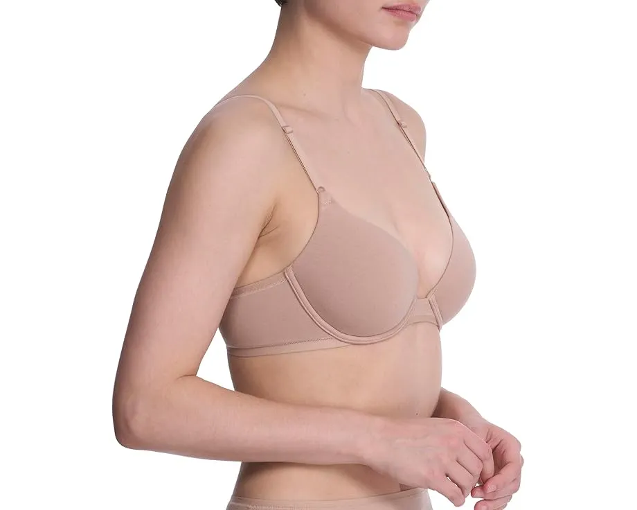 Бюстгальтер Natori Bliss Cotton Convertible T-Shirt Bra из хлопка пима с регулируемыми бретелями