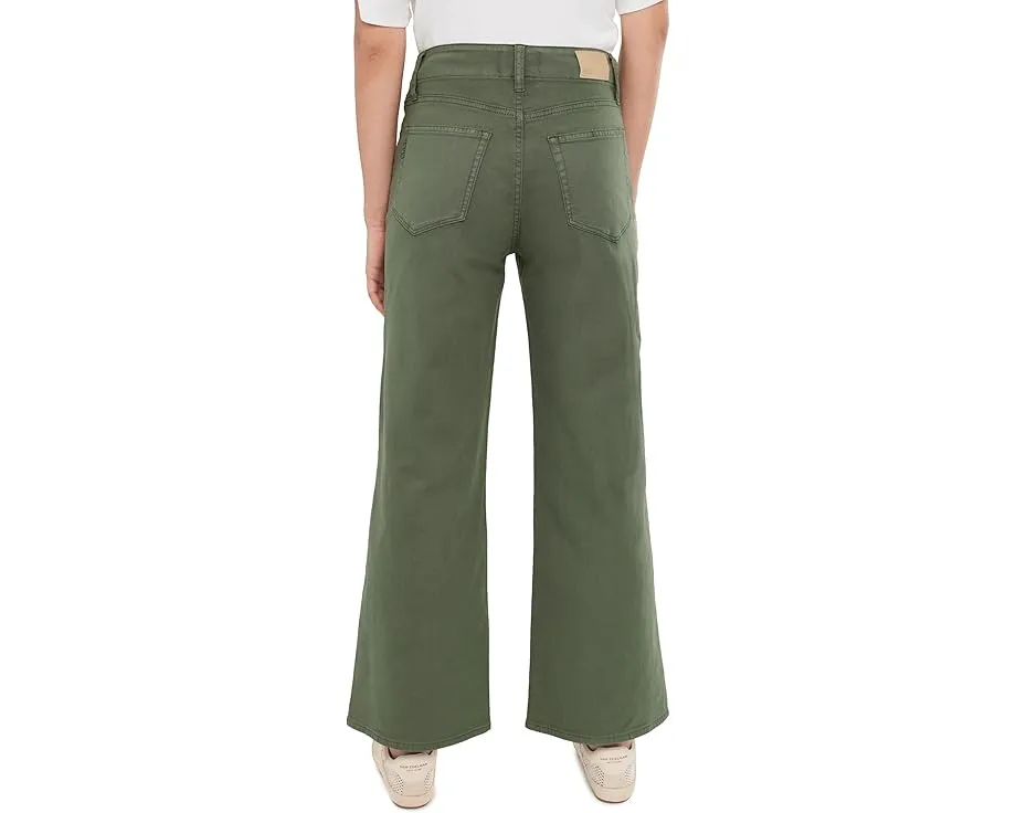 Широкие брюки Paige Ari с завязкой на поясе в цвете Vintage Ivy Green