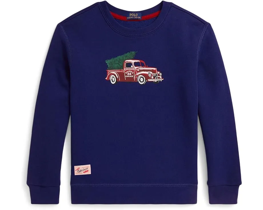 Детская толстовка Ralph's Garage из флиса Polo Ralph Lauren Kids с принтом грузовика