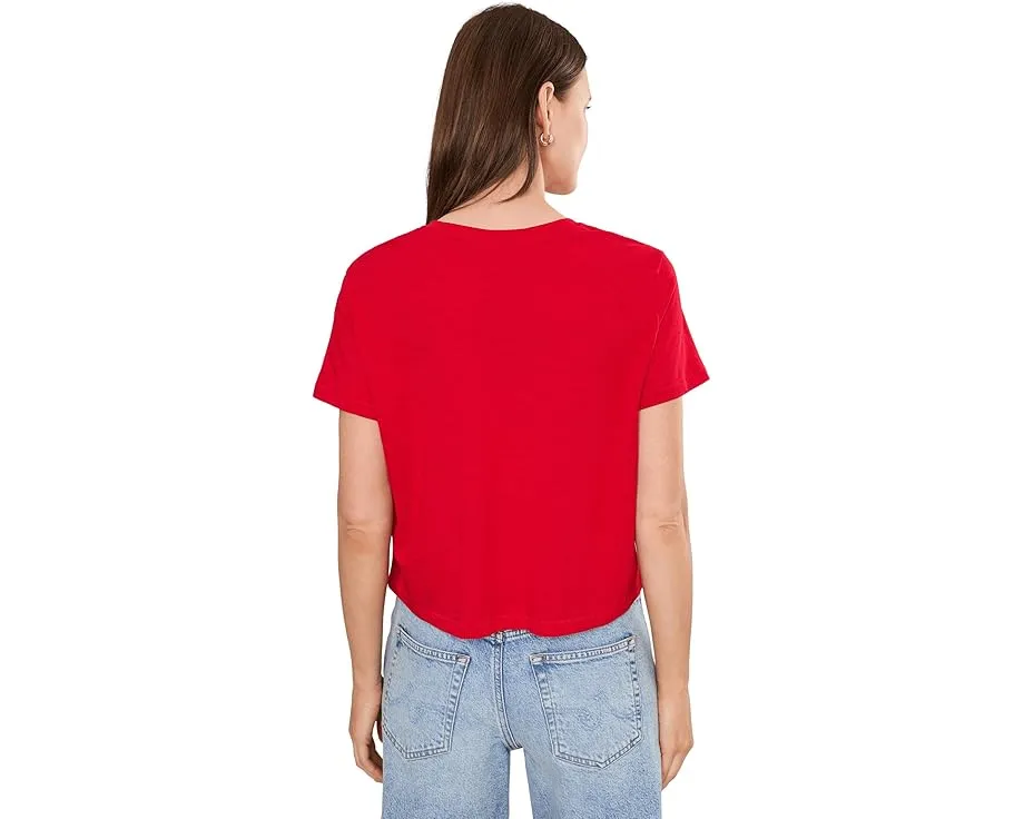 Футболка Bella Tee Slub Madewell Varsity Red хлопковая классическая