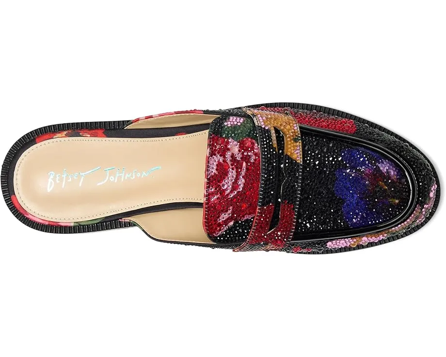 Мюли Blue by Betsey Johnson Liona с кристаллами и принтом под животное