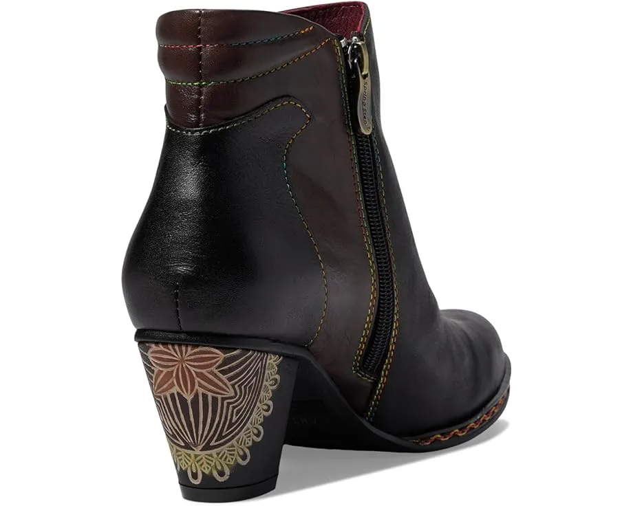 Ботильоны L'Artiste Zamihi из крашеной вручную кожи с блочным каблуком