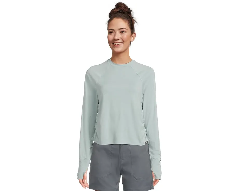 Длинный лонгслив Prana Sol Searcher LS Crew с отверстиями для большого пальца