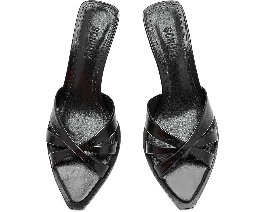 Schutz босоножки Keefa Leaf Mule на шпильке