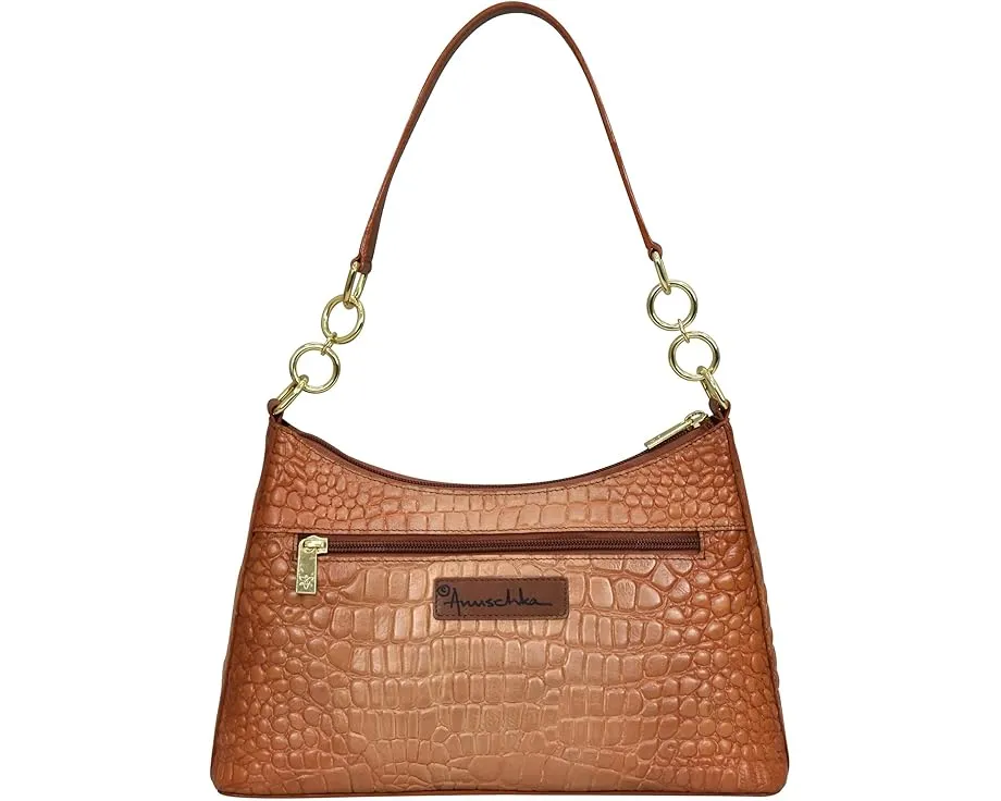 Сумка-хобо Anuschka 707 с цепочкой и ручной росписью