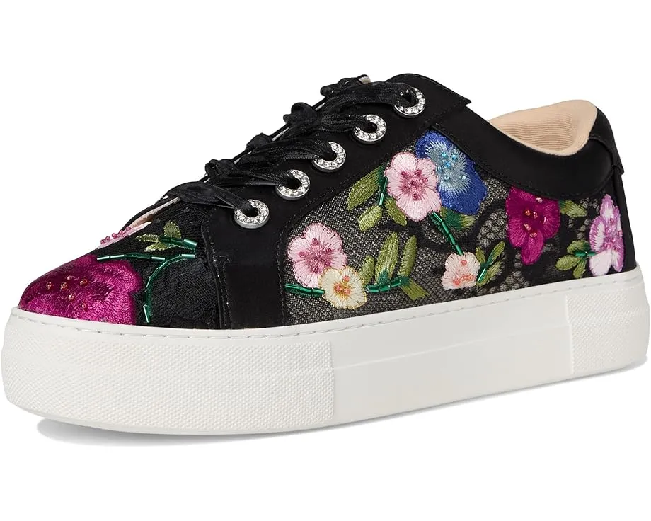 Кроссовки Jayla с вышивкой цветов на платформе