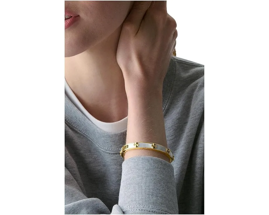 Браслет Spade Flower Hinge Bangle от Kate Spade New York с эмалью