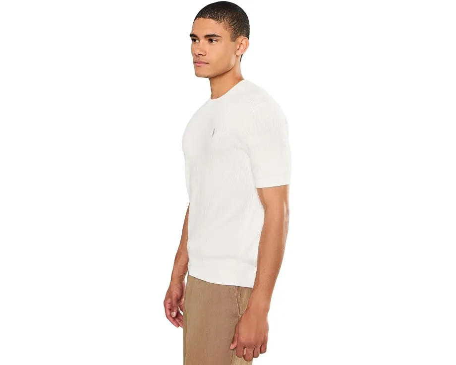 Короткий трикотажный хлопковый свитер Rib Knit Cotton от Polo Ralph Lauren