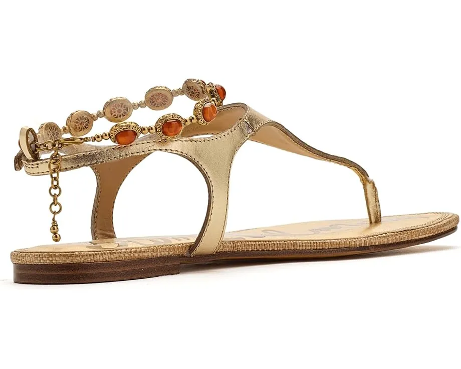 Сандалии Sam Edelman Canna с украшением на щиколотке и круглым носком