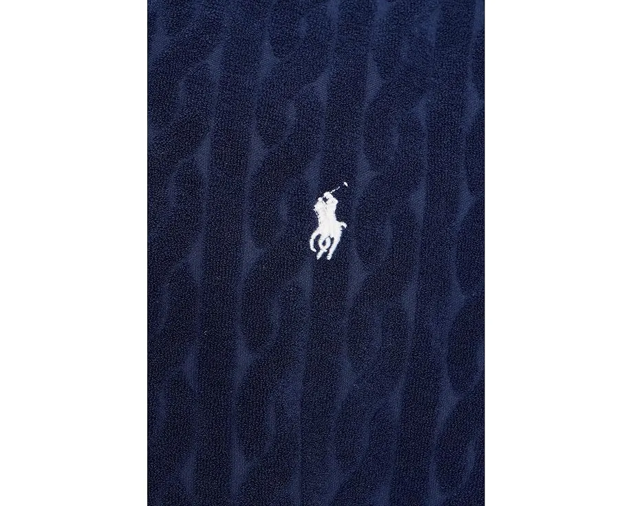 Повседневная рубашка поло Polo Ralph Lauren трикотажная с кабельным узором