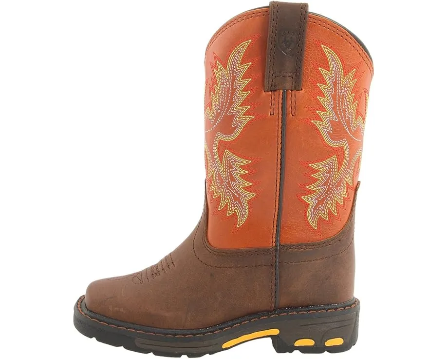 Детские рабочие ботинки Workhog Wide Square Toe с квадратным носком Ariat Kids