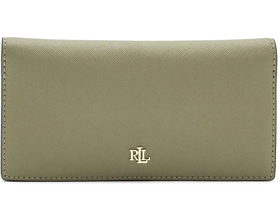 Тонкий кожаный бумажник Lauren Ralph Lauren Crosshatch