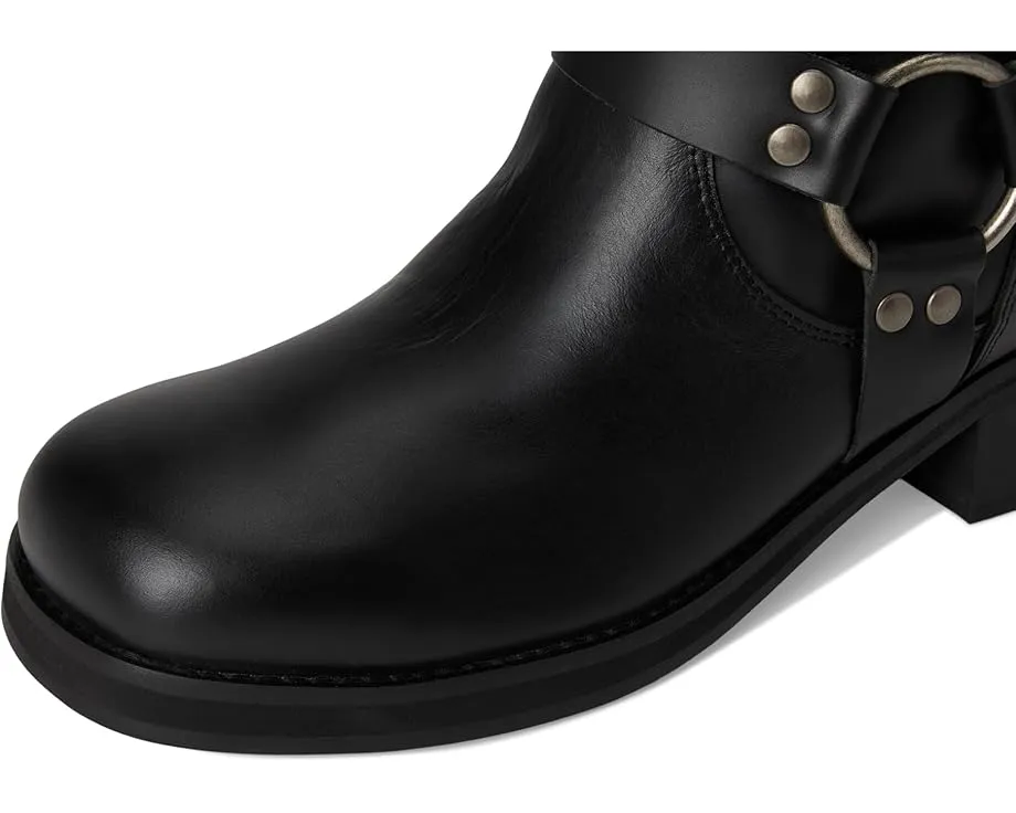 Кожаные ботинки Blacklist от Dingo с ремнями и квадратным каблуком