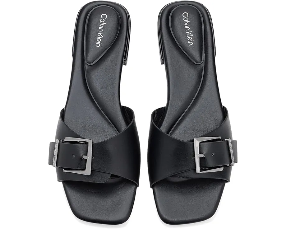 Сандалии Calvin Klein Taurie с квадратным носком и низким квадратным каблуком
