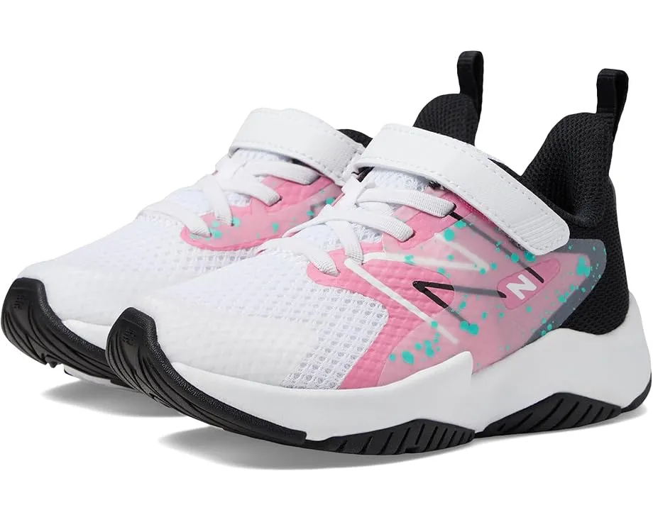Детские кроссовки New Balance Rave Run v2 с эластичными шнурками и верхней липучкой