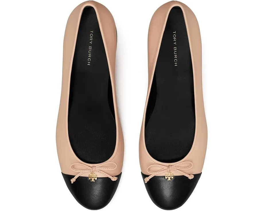 Туфли лодочки Tory Burch 45 мм Cap Toe с бантом и блочным каблуком
