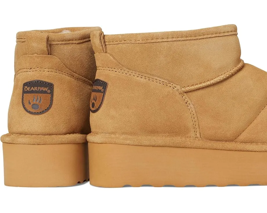 Зимние короткие угги Bearpaw Quilted Retro Shorty с защитой от влаги и стелькой из шерсти